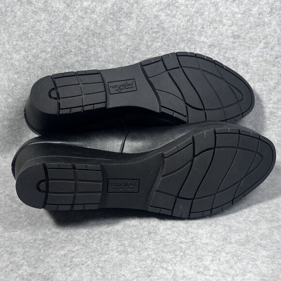 Natural Soul Shoes Womens Size 9.5 Black Wedge Heel All‎ Thru Comfort Slip On - Picture 11 of 13